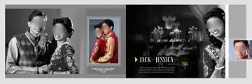 Rich Maroon & Classic Wedding Album 12x36 PSD with Mandala Art