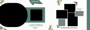 Rich Maroon & Classic Wedding Album 12x36 PSD with Royal Arch
