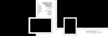 Rich Maroon & Dreamy Wedding Album 12x36 PSD with Royal Arch
