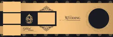 Rich Maroon & Graceful Wedding Album 12x36 PSD with Peacock Art
