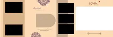 Rich Maroon Lace Ornaments Wedding Album 12x36 PSD