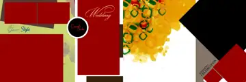 Rich Maroon Wedding Album 12x36 PSD – Brush Strokes