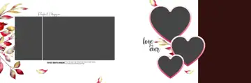 Rich Maroon Wedding Album 12x36 PSD – Mandala Art