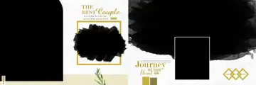 Rich Maroon Wedding Album 12x36 PSD with Peacock Art
