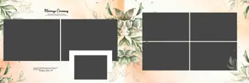 Royal & Bright Wedding Album 12x36 PSD with Silk Texture