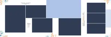 Royal Gold Frame Wedding Album 12x36 PSD