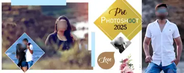 Royal Lotus Design Pre-Wedding Photo Album 12x30 PSD