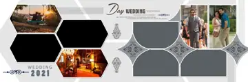 Royal Peacock Art Wedding Album 12x36 PSD