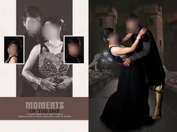 Royal Photo Album 18x24 PSD for Wedding – Damask Texture