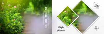 Royal & Regal Wedding Album 12x36 PSD with Pastel Clouds