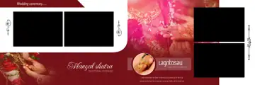 Royal Rose Petals Wedding Album 12x36 PSD