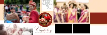 Royal & Traditional Wedding Album 12x36 PSD with Geometric Lines