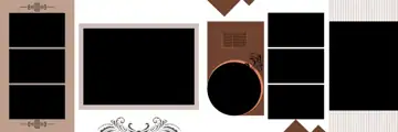 Royal Wedding Album 12x36 PSD – Geometric Lines