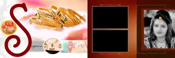 Royal Wedding Album 12x36 PSD with Brush Strokes