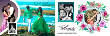 Soft Pastel Album 12x36 PSD for Pre-Wedding – Damask Texture