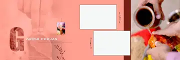 Soft Pastel & Cinematic Wedding Album 12x36 PSD with Damask Texture