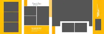 Soft Pastel Haldi Wedding Album 12x36 PSD with Geometric Lines