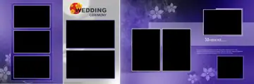 Soft Pastel & Luxury Wedding Album 12x36 PSD with Watercolour Splash