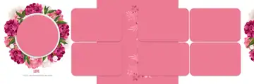 Soft Pastel & Vibrant Wedding Album 12x36 PSD with Geometric Lines