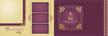 Soft Pastel Wedding Album 12x36 PSD – Temple Motif