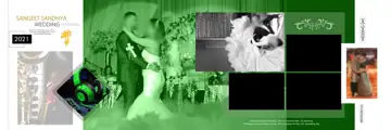 Soft Pastel Wedding Album 12x36 PSD with Pastel Clouds