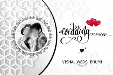 Soft Pastel Wedding Album Cover PSD with Bokeh Lights