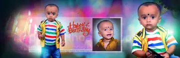 Stylish Birthday & Baby Album 12x36 PSD – Bokeh Lights