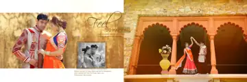 Stylish & Cinematic Wedding Album 12x36 PSD with Glitter Accents