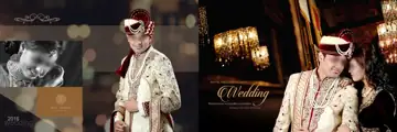 Stylish & Classic Wedding Album 12x36 PSD with Paisley Pattern