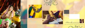 Stylish & Floral Wedding Album 12x36 PSD with Peacock Art