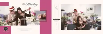 Stylish & Fresh Wedding Album 12x36 PSD with Watercolour Splash