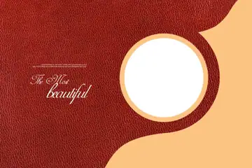 Stylish Gold Frame Album Cover PSD