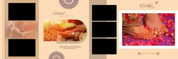 Stylish & Graceful Wedding Album 12x36 PSD with Glitter Accents