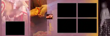 Stylish & Grand Wedding Album 12x36 PSD with Vintage Frame