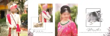 Stylish Indian Wedding Album 12x36 PSD with Bokeh Lights