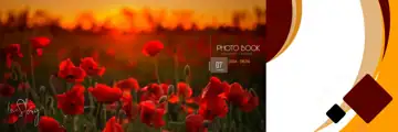 Stylish Lotus Design Wedding Album 12x36 PSD