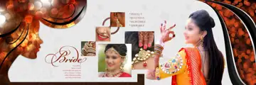 Stylish & Modern Wedding Album 12x36 PSD with Peacock Art