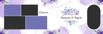 Stylish & Royal Wedding Album 12x36 PSD with Bokeh Lights