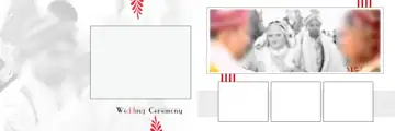 Stylish & Royal Wedding Album 12x36 PSD with Brush Strokes