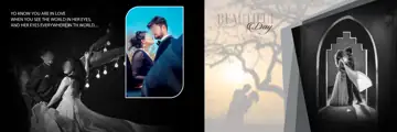 Stylish Silk Texture Pre-Wedding Album 12x36 PSD