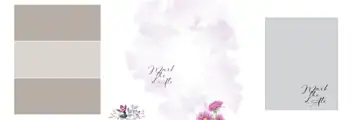 Stylish & Soft Pastel Wedding Album 12x36 PSD with Damask Texture