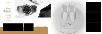 Stylish Wedding Album 12x36 PSD – Brush Strokes