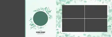 Stylish Wedding Album 12x36 PSD – Damask Texture