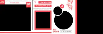 Stylish Wedding Album 12x36 PSD – Temple Motif