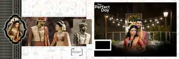 Stylish Wedding Album 12x36 PSD – Watercolour Splash