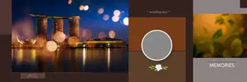 Timeless & Artistic Wedding Album 12x36 PSD with Rose Petals