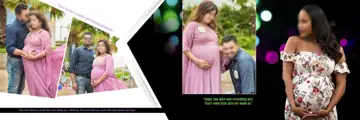 Timeless Birthday & Baby Album PSD with Lotus Design