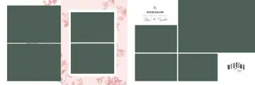 Timeless & Classic Wedding Album 12x36 PSD with Lotus Design