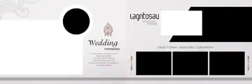 Timeless Gold Frame Wedding Album 12x36 PSD