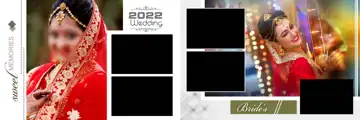 Timeless Indian Wedding Album 12x36 PSD with Glitter Accents